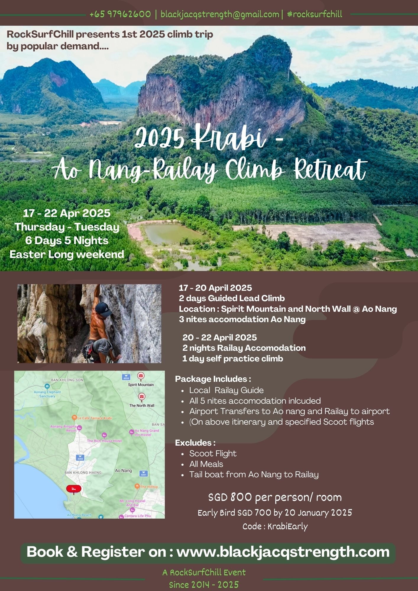 2025 Krabi Rock Climb Retreats