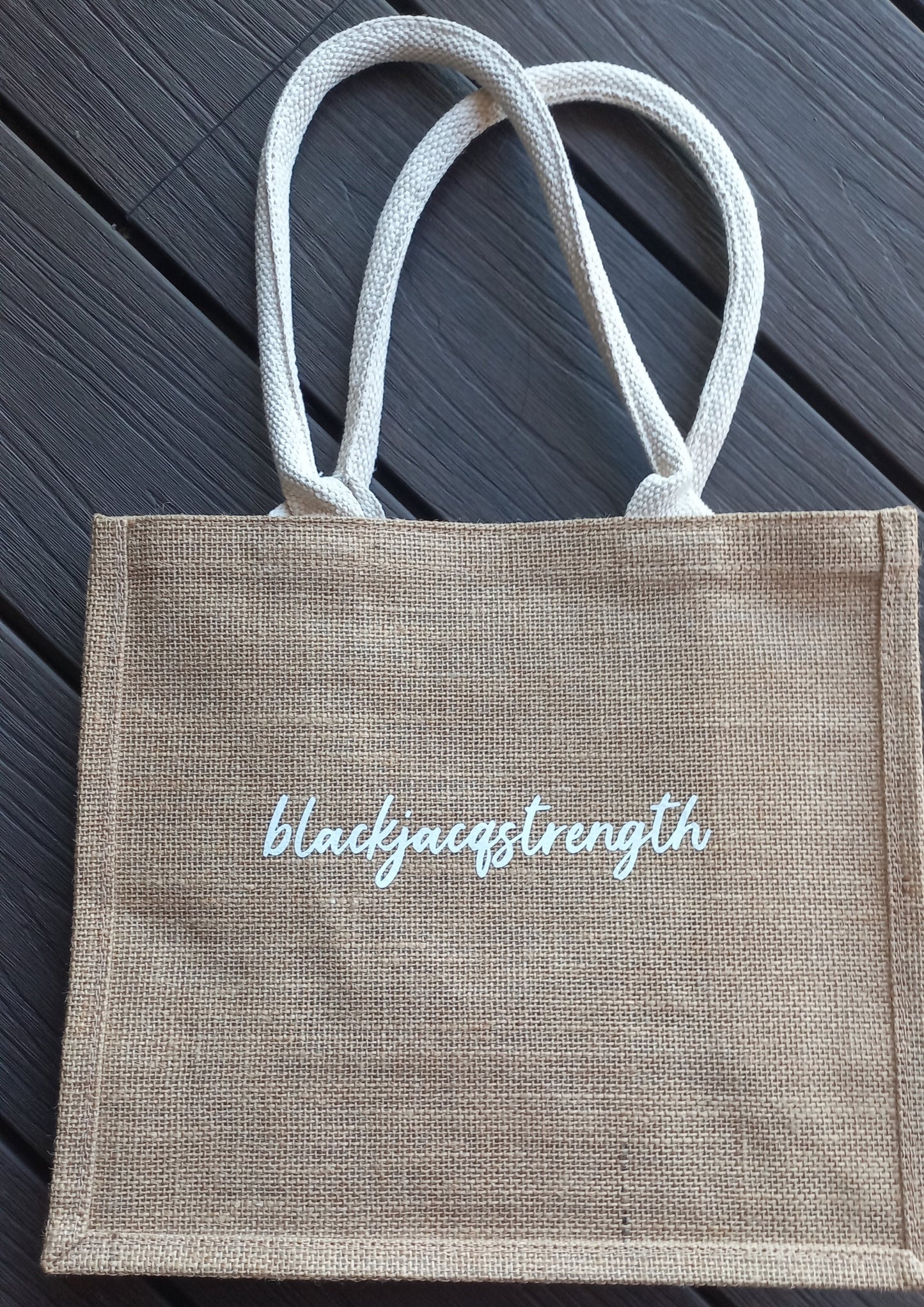 BlackJacq Supermarket Jute Bag (Last piece 13 inch)