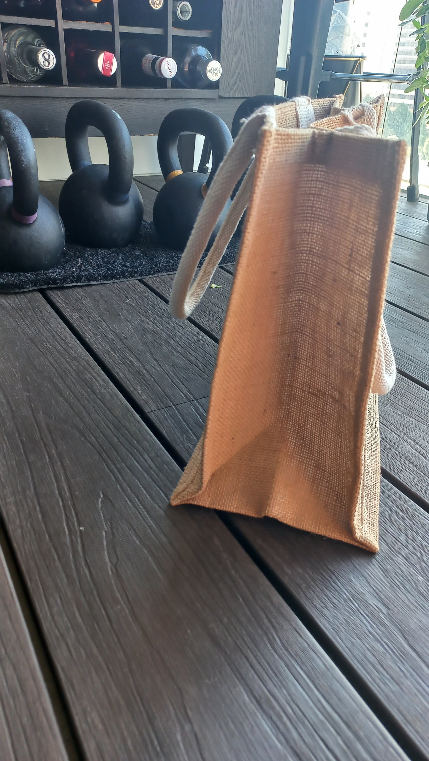BlackJacq Supermarket Jute Bag (Last piece 13 inch)