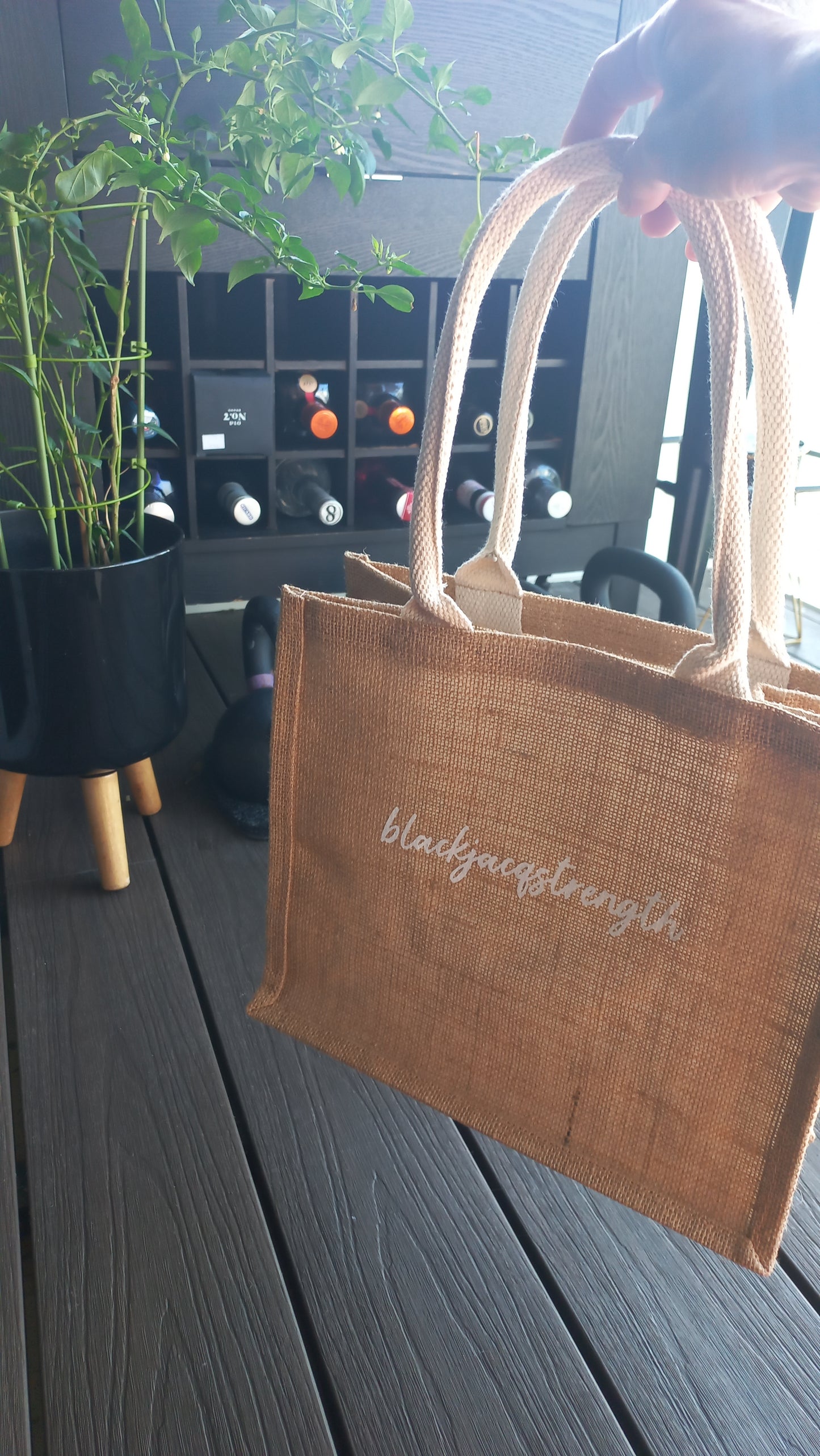 BlackJacq Supermarket Jute Bag (Last piece 13 inch)