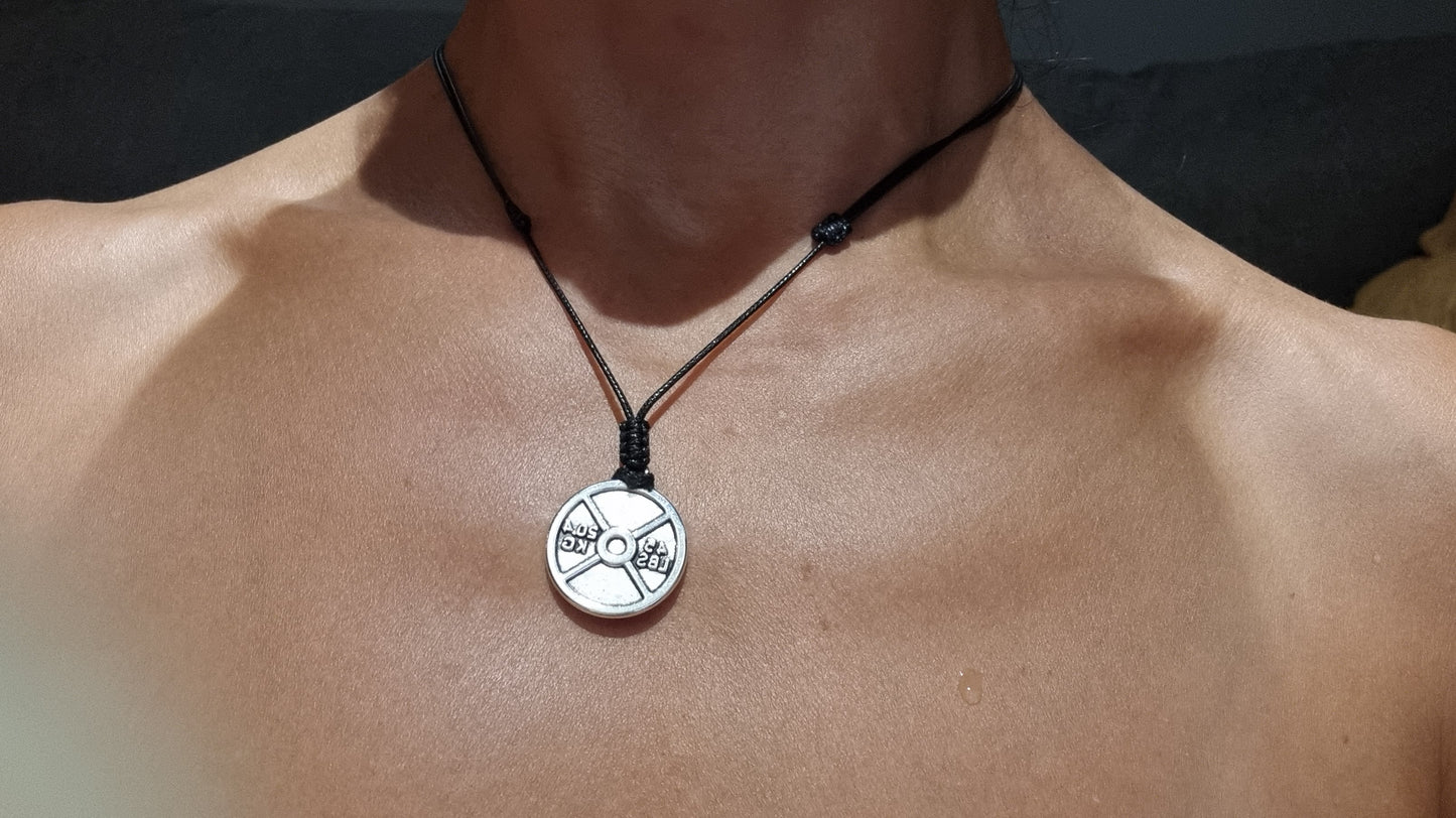 BlackJacqStrength Choker - Weight Plate