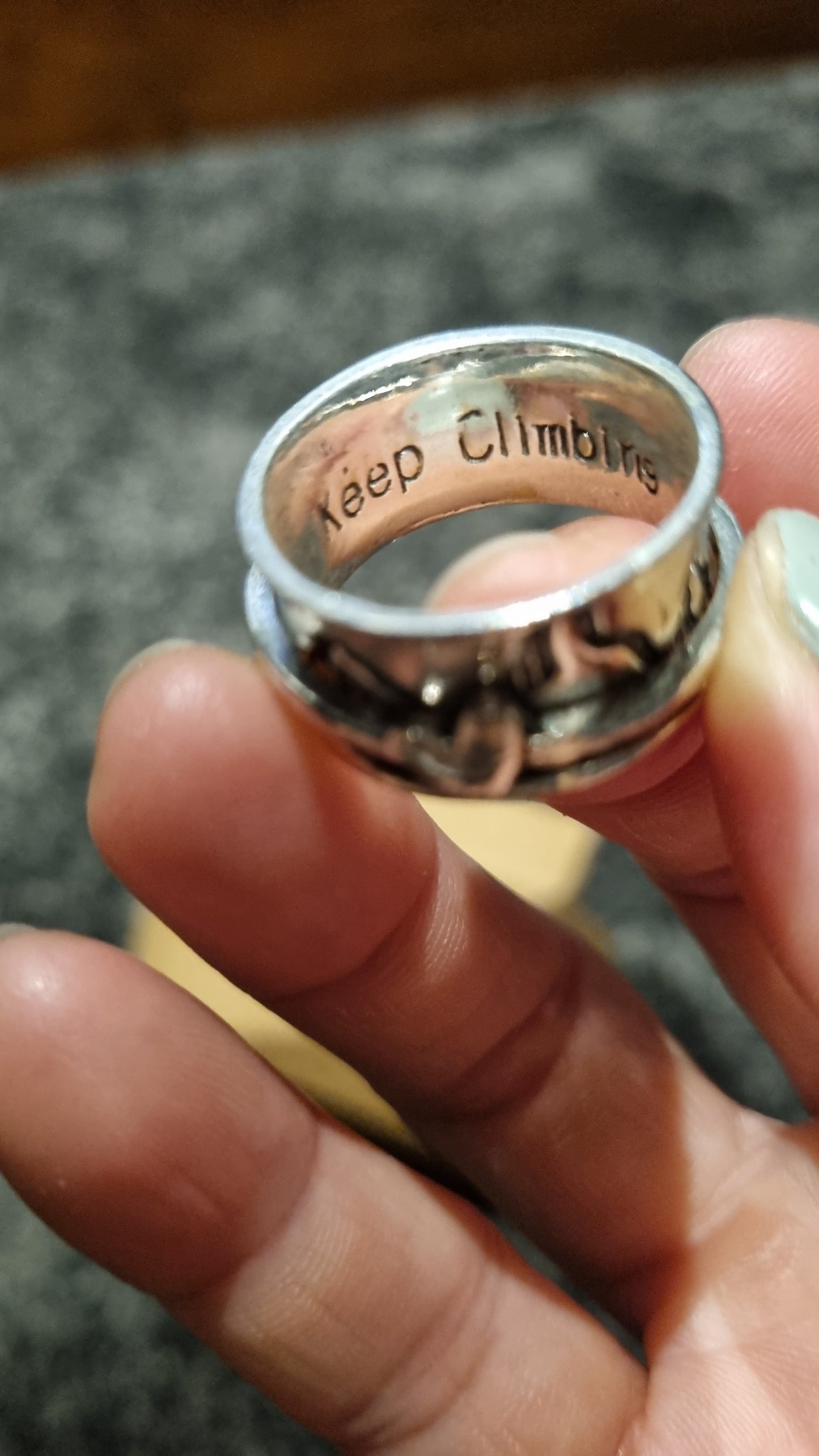 RockSurfChill Ring - "Keep Climbing"