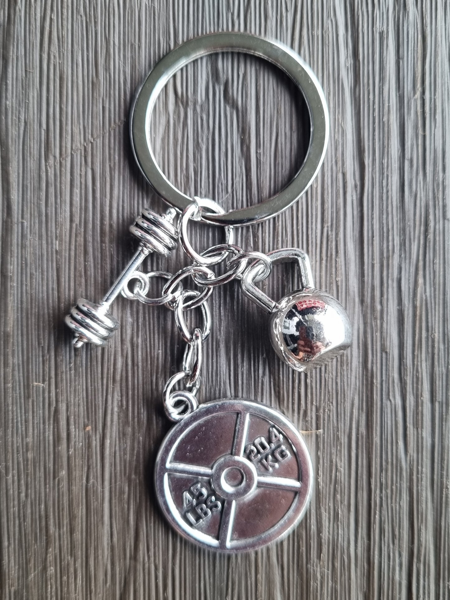 Weight Training Key Chain - 3 baby weights