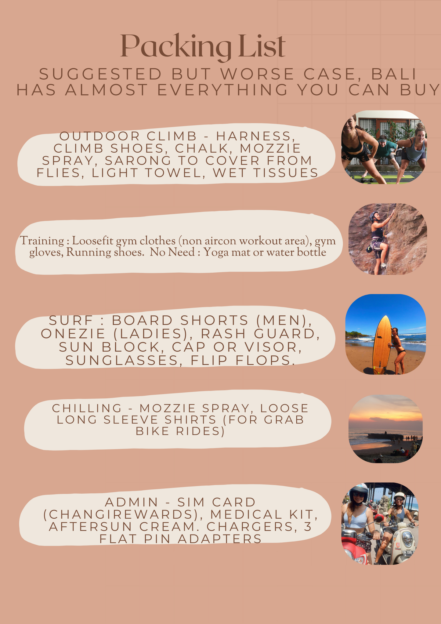 Bali Bootcamp 30 Oct to 2 November 2024