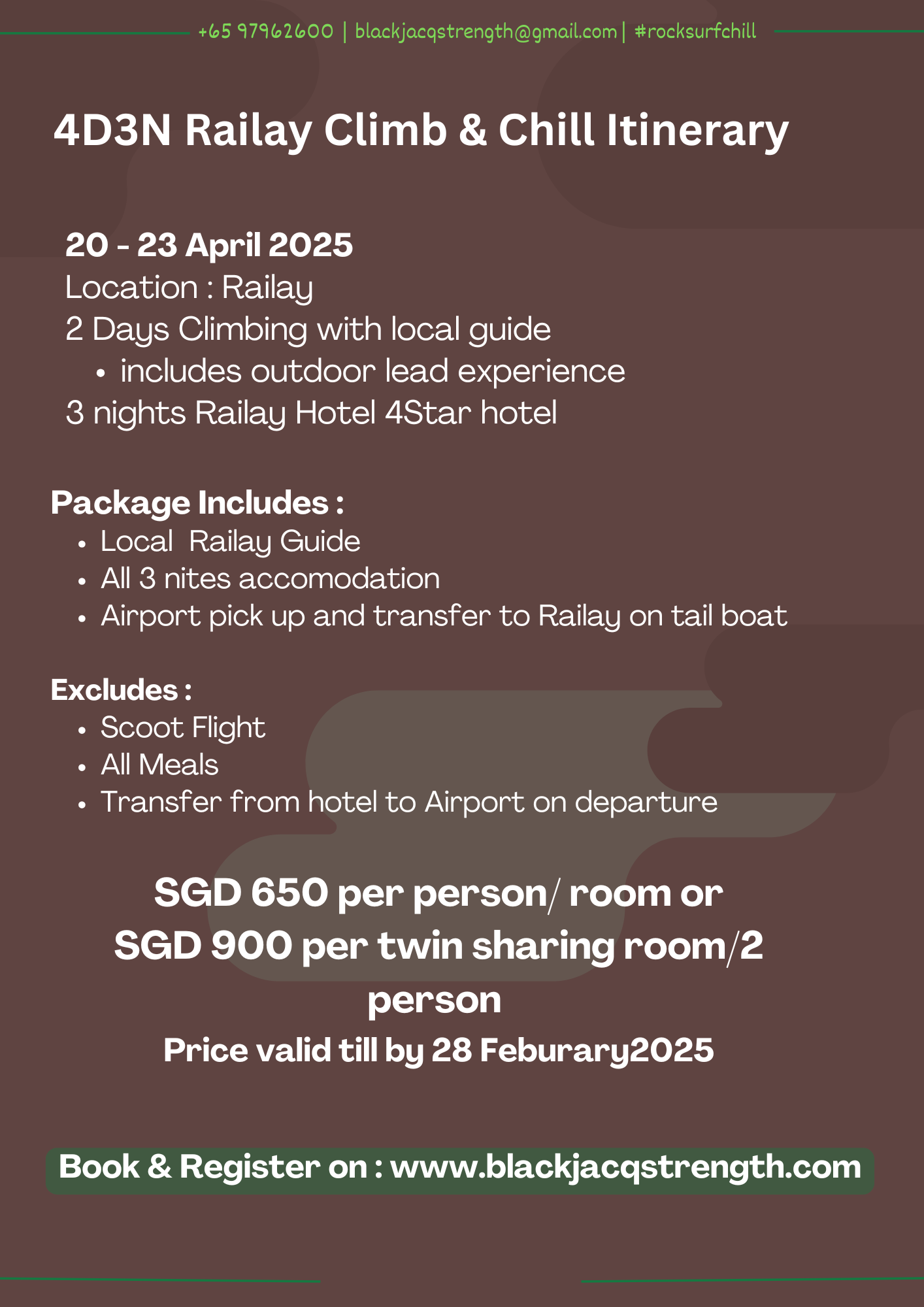 2025 Railay, Krabi - 1st Time Outdoor Climb Experience