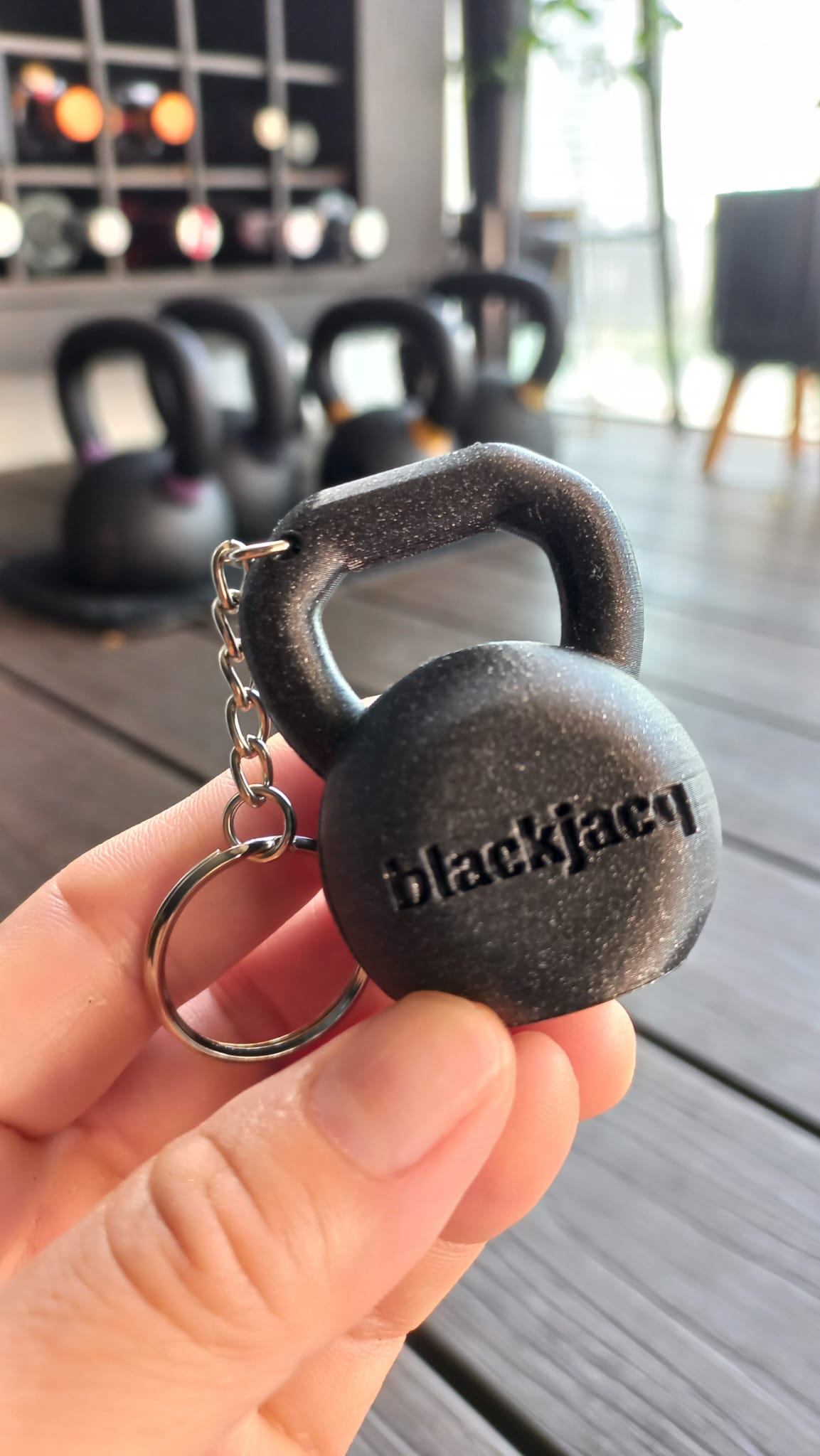 1 BlackJacq Kettlebell Key Chain - Blackjacq Black