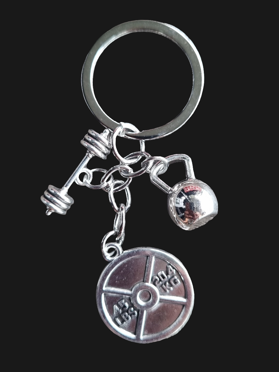 Weight Training Key Chain - 3 baby weights