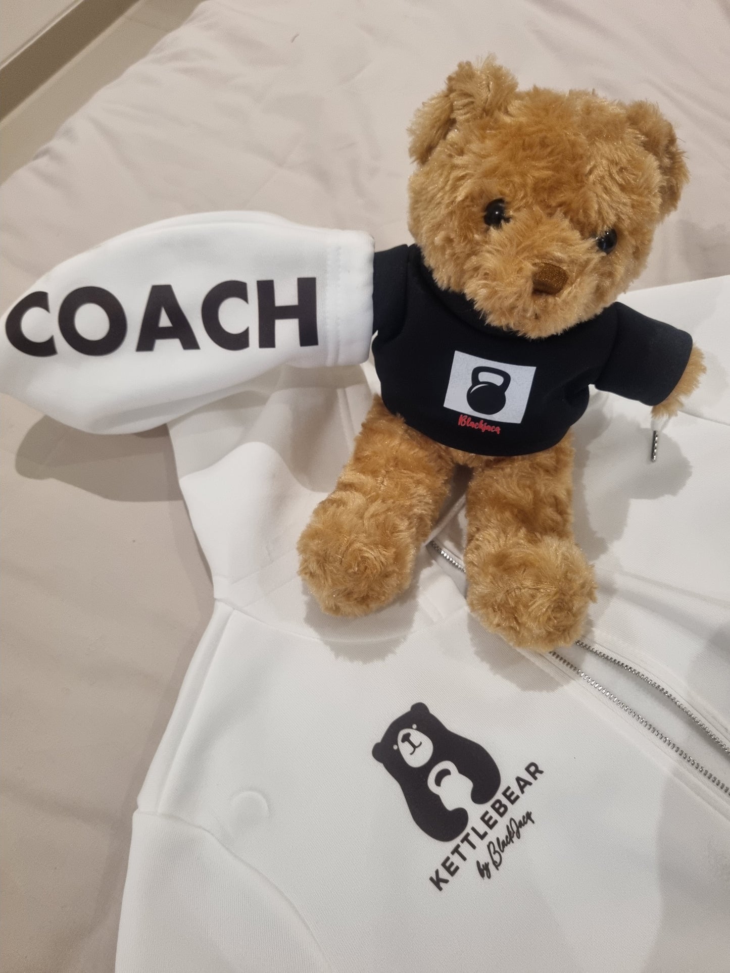 2026 BlackJacq "KettleBEAR" Hoodies - White "Coach"