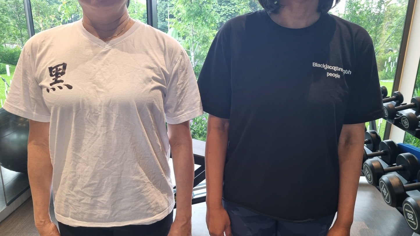 2025 Blackjacq V neck T shirts "Yakuza inspired" - White