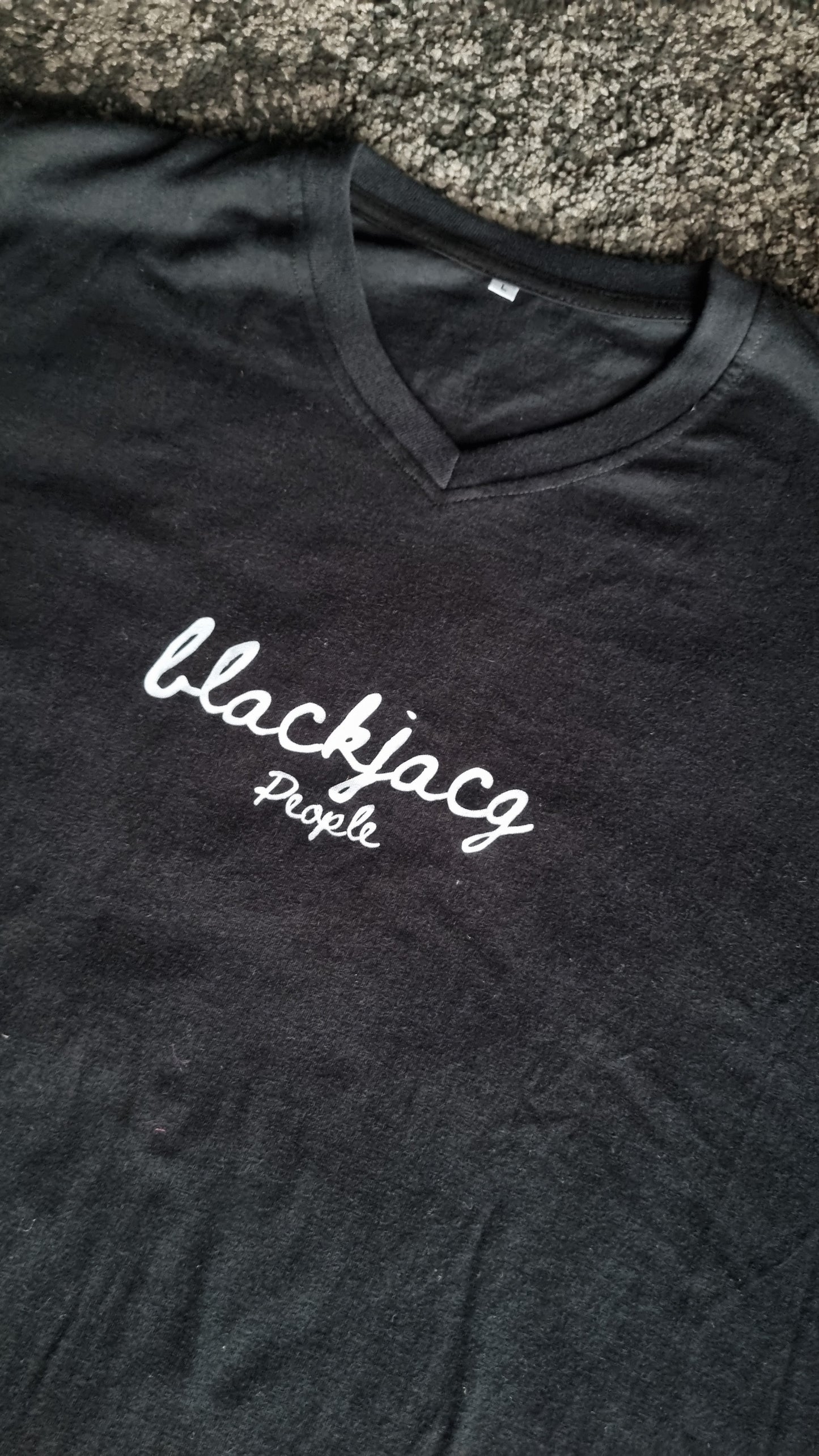 2025 Blackjacq V neck T shirts "Yakuza inspired" - Black