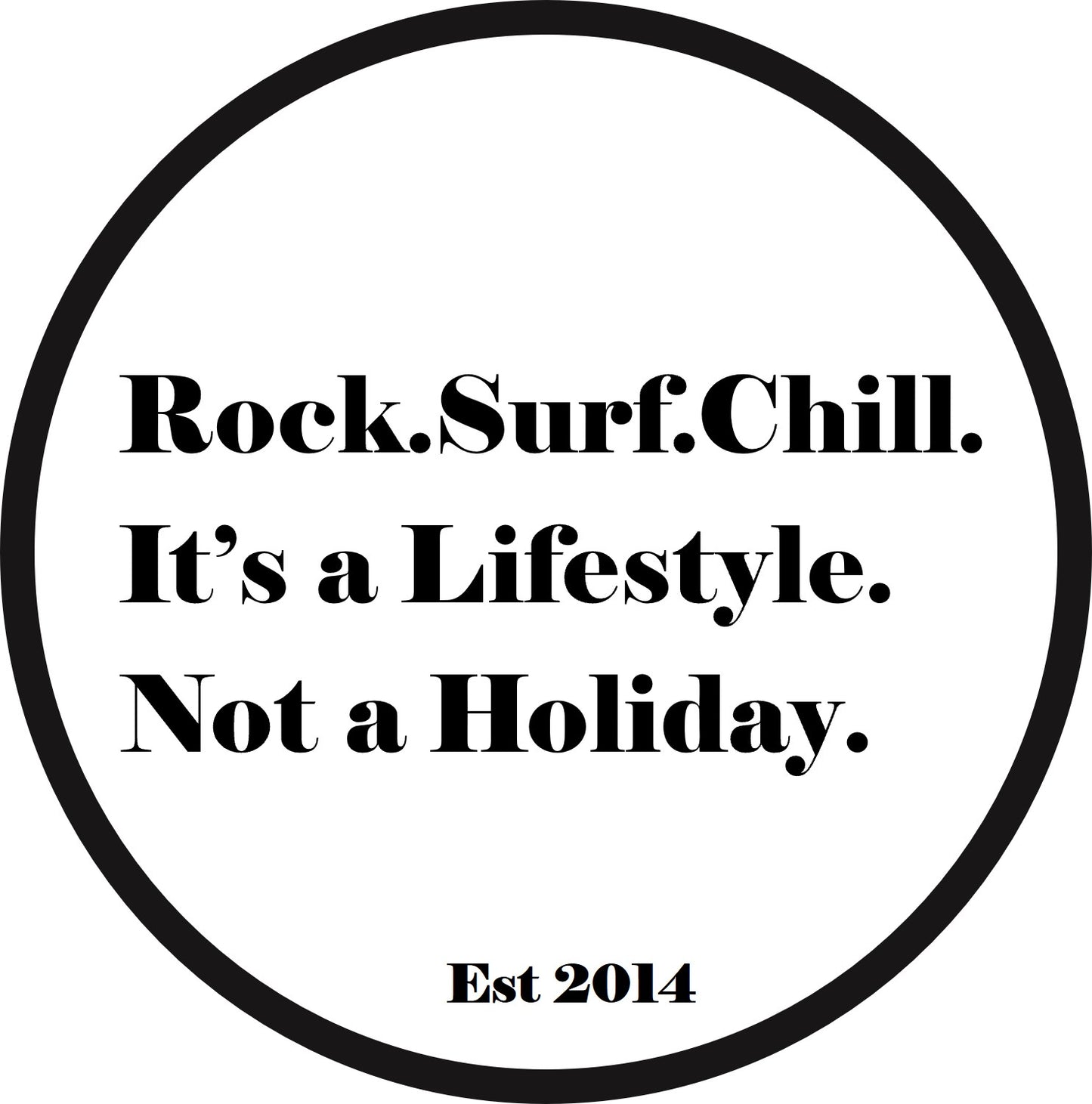 Stickers - 2 x RockSurfChill Lifestyle