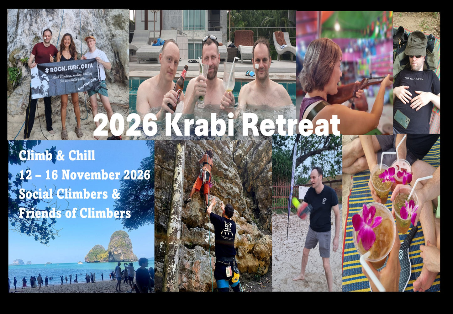 2026 Krabi Climb & Chill "Mountain Spa" Retreat - 12 -16 November