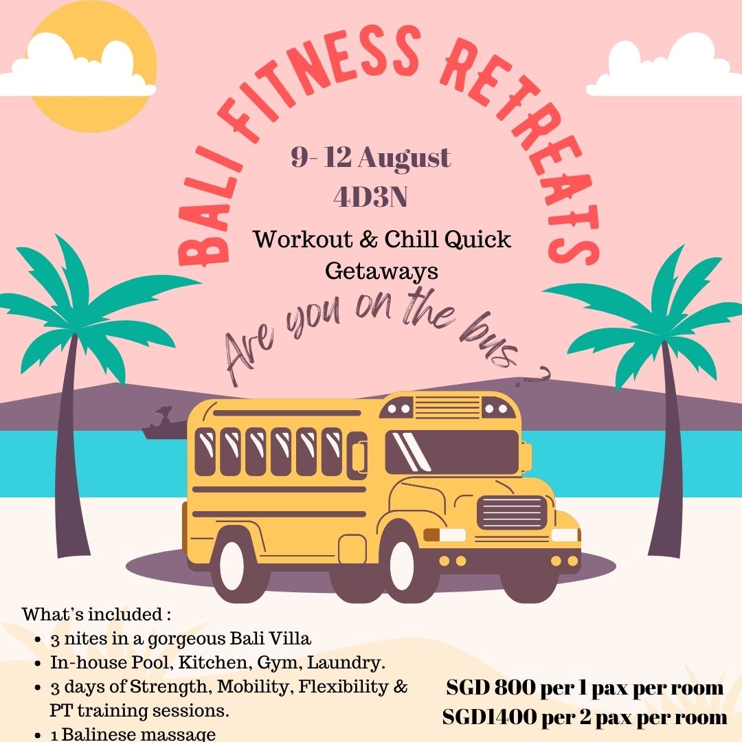 Bali Fitness Retreat 9 - 12 August 2024