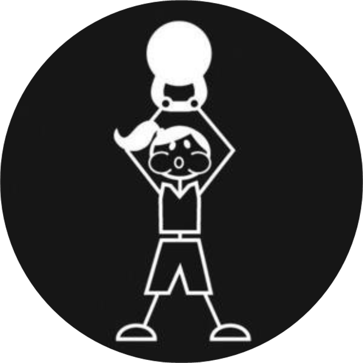 Stickers - 2 x Girl Icon with KB