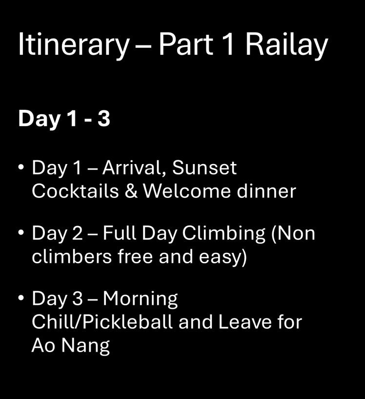 2026 Krabi Climb & Chill "Mountain Spa" Retreat - 12 -16 November
