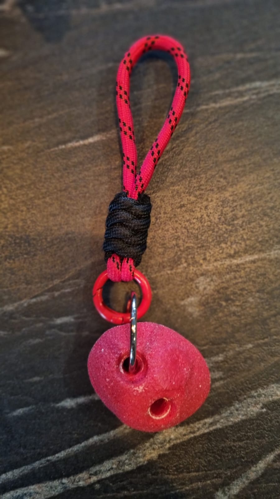 Rock Climb Combos - Monster Chalk Bags - Bruno & Red Crimp Key Chain