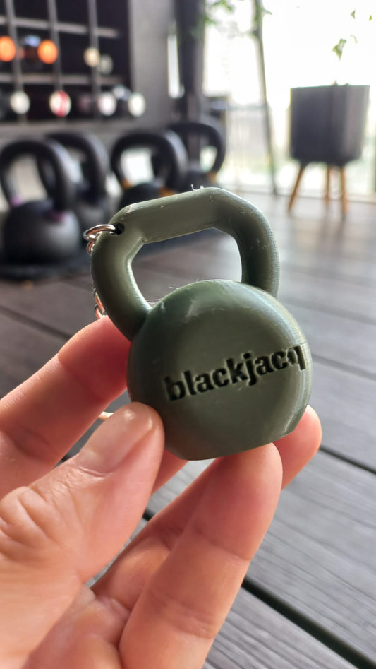 4 BlackJacq Kettlebell Key Chain - Army Green
