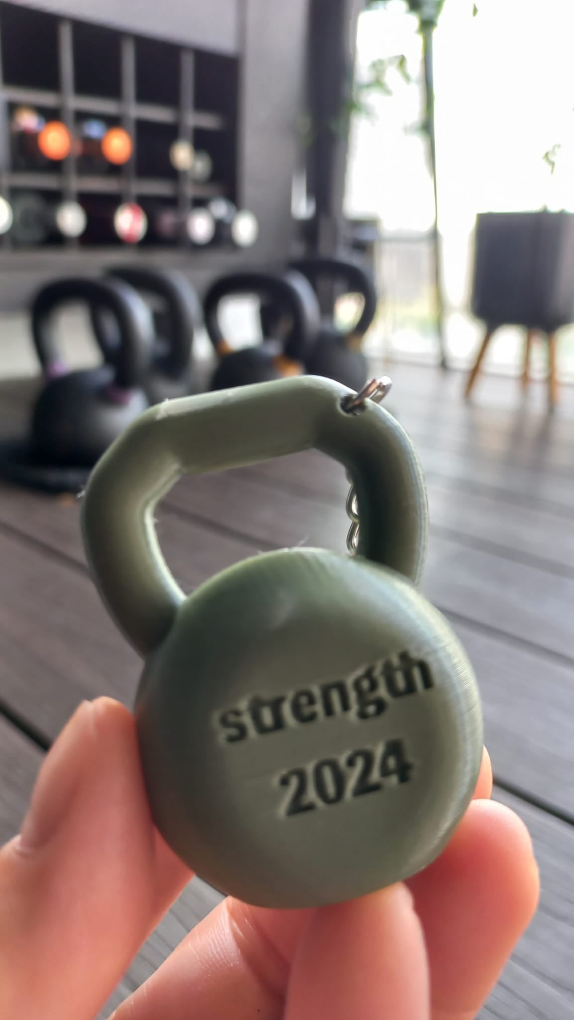 4 BlackJacq Kettlebell Key Chain - Army Green
