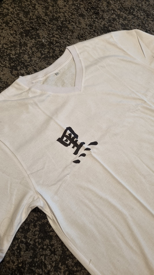 2025 Blackjacq V neck T shirts "Yakuza inspired" - White