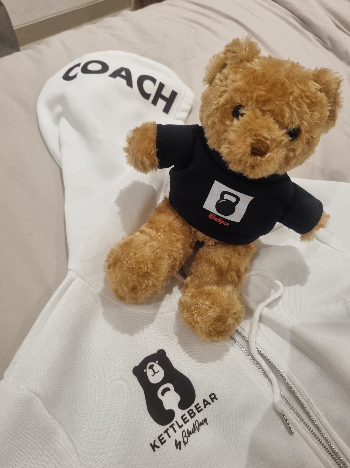 2026 BlackJacq "KettleBEAR" Hoodies -  White "Coach"
