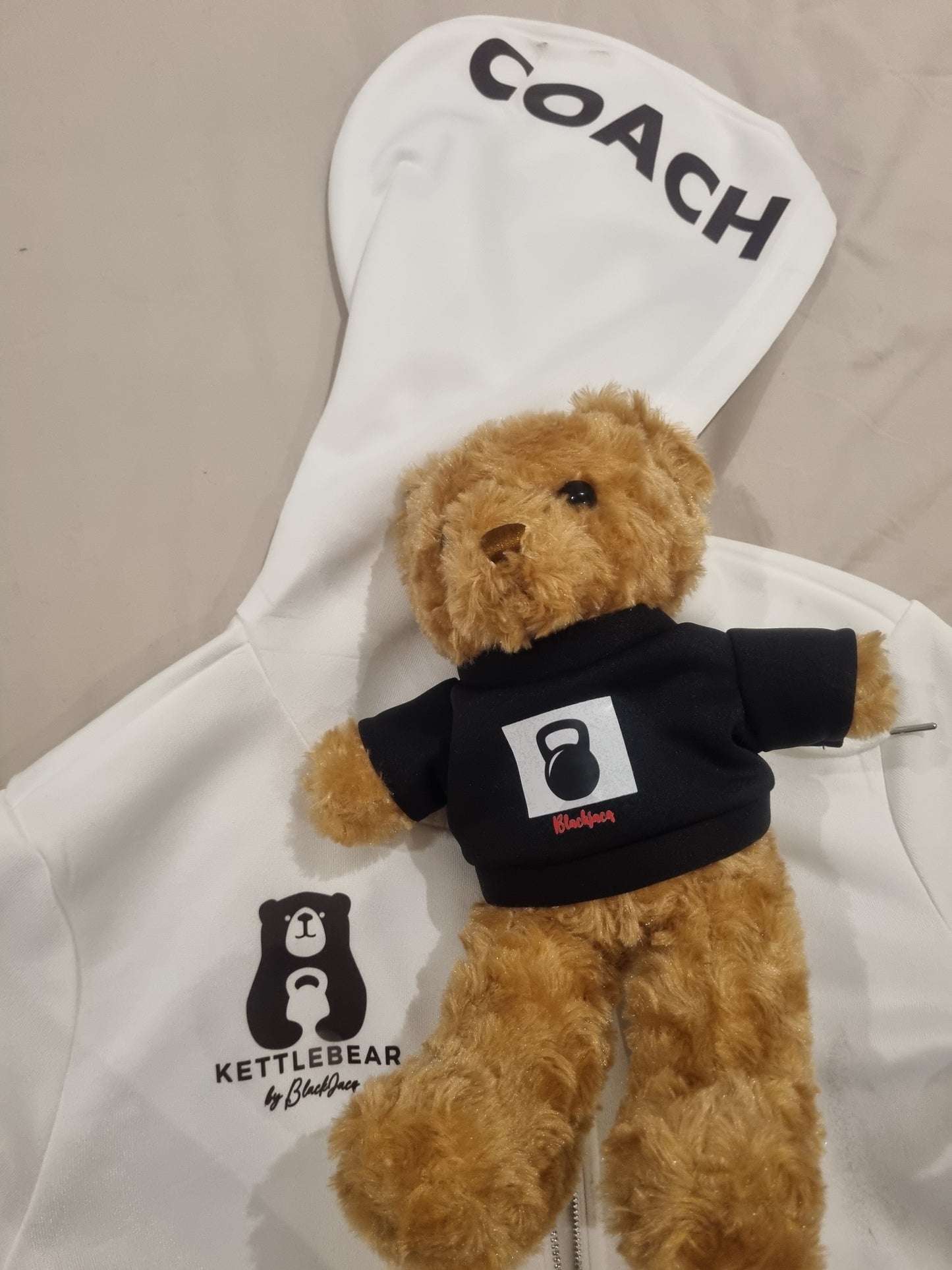 2026 BlackJacq "KettleBEAR" Hoodies -  White "Coach"