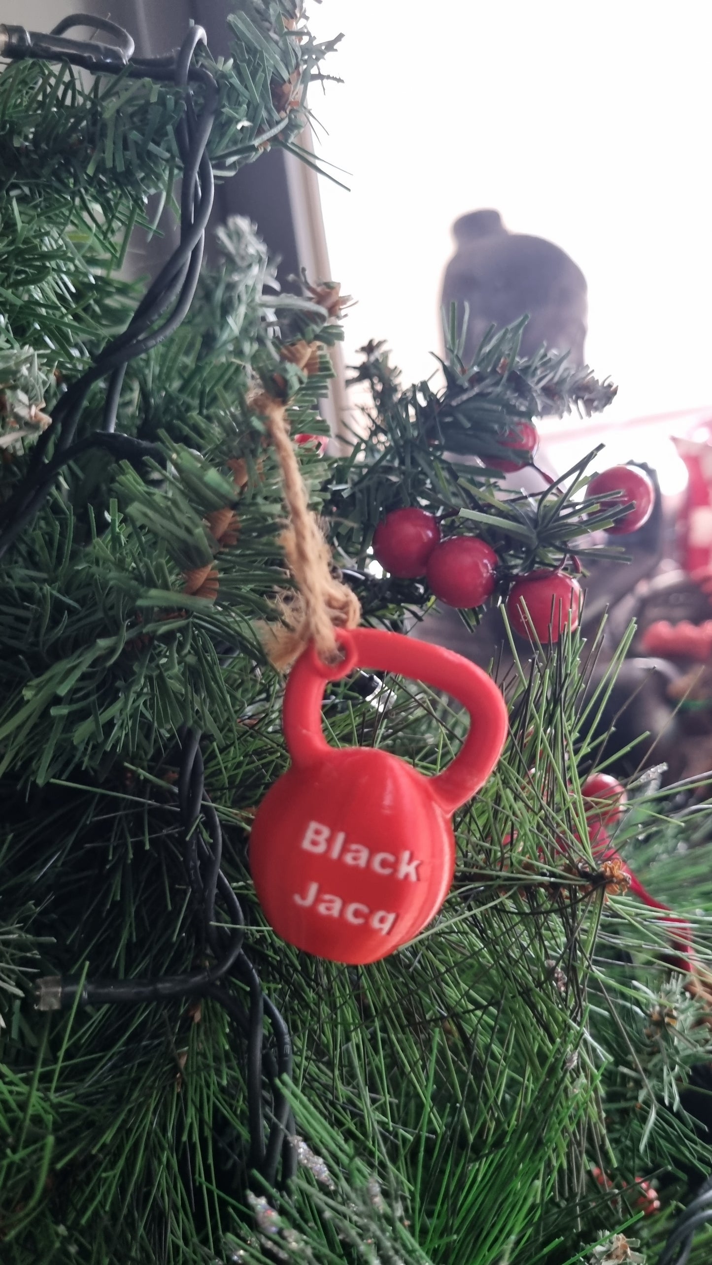 Limited Edition ☆ Blackjacq Xmas "Baby Kettlebell" ornament